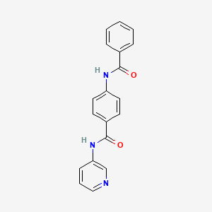 molecular formula C19H15N3O2 B4779277 4-(benzoylamino)-N-3-pyridinylbenzamide 