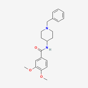 molecular formula C21H26N2O3 B4779285 N-(1-benzyl-4-piperidinyl)-3,4-dimethoxybenzamide 