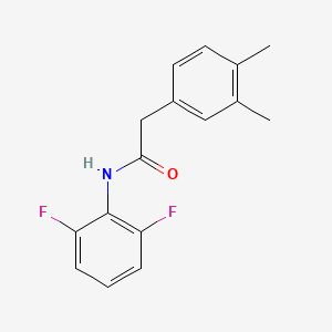 molecular formula C16H15F2NO B4779322 N-(2,6-difluorophenyl)-2-(3,4-dimethylphenyl)acetamide 