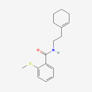 molecular formula C16H21NOS B4779384 N-[2-(1-cyclohexen-1-yl)ethyl]-2-(methylthio)benzamide 