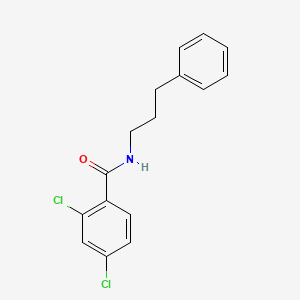 molecular formula C16H15Cl2NO B4779428 2,4-dichloro-N-(3-phenylpropyl)benzamide 