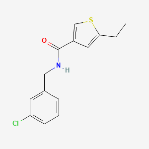 N-(3-chlorobenzyl)-5-ethyl-3-thiophenecarboxamide