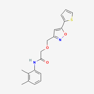 molecular formula C18H18N2O3S B4779487 N-(2,3-dimethylphenyl)-2-{[5-(2-thienyl)-3-isoxazolyl]methoxy}acetamide 