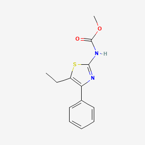 molecular formula C13H14N2O2S B4779500 methyl (5-ethyl-4-phenyl-1,3-thiazol-2-yl)carbamate 