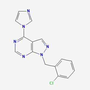1-(2-chlorobenzyl)-4-(1H-imidazol-1-yl)-1H-pyrazolo[3,4-d]pyrimidine