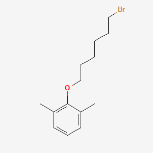 molecular formula C14H21BrO B4779609 2-[(6-bromohexyl)oxy]-1,3-dimethylbenzene 
