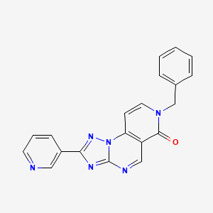 molecular formula C20H14N6O B4779669 7-benzyl-2-(3-pyridinyl)pyrido[3,4-e][1,2,4]triazolo[1,5-a]pyrimidin-6(7H)-one 
