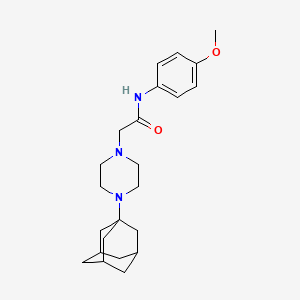 molecular formula C23H33N3O2 B4779782 2-[4-(1-adamantyl)-1-piperazinyl]-N-(4-methoxyphenyl)acetamide 