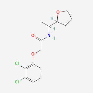 molecular formula C14H17Cl2NO3 B4779792 2-(2,3-dichlorophenoxy)-N-[1-(tetrahydro-2-furanyl)ethyl]acetamide 