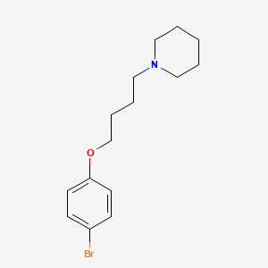 molecular formula C15H22BrNO B4779833 1-[4-(4-bromophenoxy)butyl]piperidine 