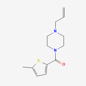 molecular formula C13H18N2OS B4779889 1-allyl-4-[(5-methyl-2-thienyl)carbonyl]piperazine 