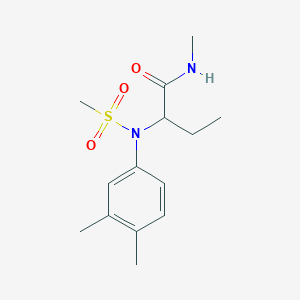 2-[(3,4-dimethylphenyl)(methylsulfonyl)amino]-N-methylbutanamide