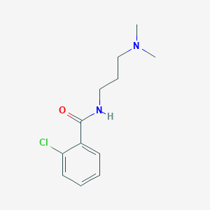 molecular formula C12H17ClN2O B4780035 2-chloro-N-[3-(dimethylamino)propyl]benzamide CAS No. 5568-61-6