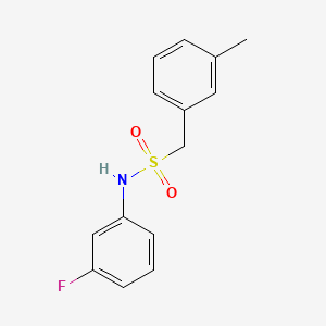 N-(3-fluorophenyl)-1-(3-methylphenyl)methanesulfonamide