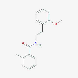 molecular formula C17H19NO2 B4780068 N-[2-(2-methoxyphenyl)ethyl]-2-methylbenzamide 