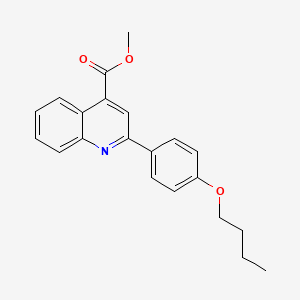 molecular formula C21H21NO3 B4780072 methyl 2-(4-butoxyphenyl)-4-quinolinecarboxylate 