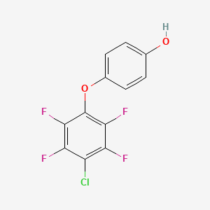 molecular formula C12H5ClF4O2 B4780100 4-(4-chloro-2,3,5,6-tetrafluorophenoxy)phenol 