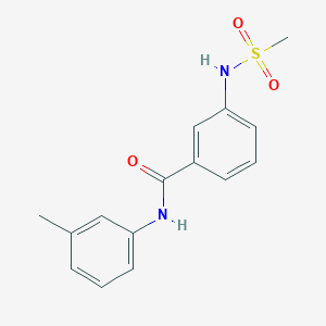 molecular formula C15H16N2O3S B4780140 N-(3-methylphenyl)-3-[(methylsulfonyl)amino]benzamide 