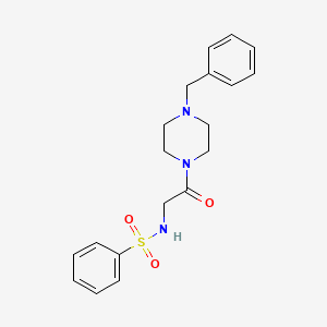 N-[2-(4-Benzyl-piperazin-1-yl)-2-oxo-ethyl]-benzenesulfonamide
