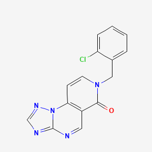 molecular formula C15H10ClN5O B4780311 7-(2-chlorobenzyl)pyrido[3,4-e][1,2,4]triazolo[1,5-a]pyrimidin-6(7H)-one 