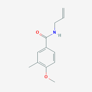 molecular formula C12H15NO2 B4780372 N-allyl-4-methoxy-3-methylbenzamide 