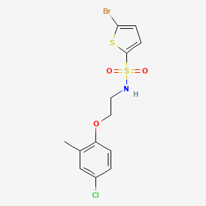 molecular formula C13H13BrClNO3S2 B4780505 5-bromo-N-[2-(4-chloro-2-methylphenoxy)ethyl]-2-thiophenesulfonamide 