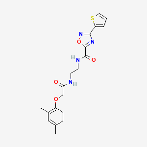 N-(2-{[(2,4-dimethylphenoxy)acetyl]amino}ethyl)-3-(2-thienyl)-1,2,4-oxadiazole-5-carboxamide