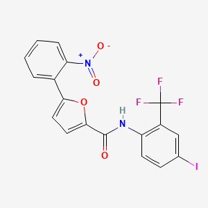 N-[4-iodo-2-(trifluoromethyl)phenyl]-5-(2-nitrophenyl)-2-furamide