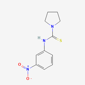 molecular formula C11H13N3O2S B4780533 N-(3-nitrophenyl)-1-pyrrolidinecarbothioamide 