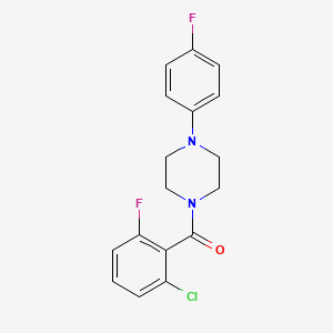 molecular formula C17H15ClF2N2O B4780559 (2-CHLORO-6-FLUOROPHENYL)[4-(4-FLUOROPHENYL)PIPERAZINO]METHANONE 