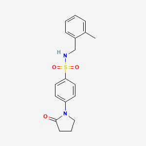 N-(2-methylbenzyl)-4-(2-oxo-1-pyrrolidinyl)benzenesulfonamide