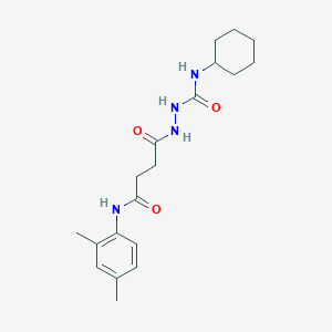 N-cyclohexyl-2-{4-[(2,4-dimethylphenyl)amino]-4-oxobutanoyl}hydrazinecarboxamide