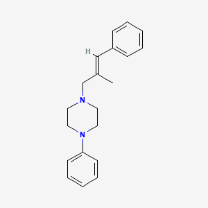 molecular formula C20H24N2 B4780673 1-(2-methyl-3-phenyl-2-propen-1-yl)-4-phenylpiperazine 