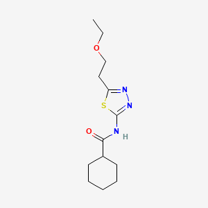 N-[5-(2-ethoxyethyl)-1,3,4-thiadiazol-2-yl]cyclohexanecarboxamide