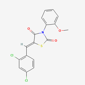 molecular formula C17H11Cl2NO3S B4780702 5-(2,4-dichlorobenzylidene)-3-(2-methoxyphenyl)-1,3-thiazolidine-2,4-dione 