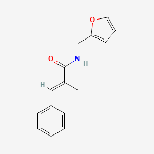 molecular formula C15H15NO2 B4780704 (E)-N-(2-FURYLMETHYL)-2-METHYL-3-PHENYL-2-PROPENAMIDE 