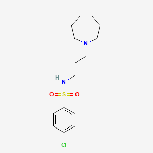 N-[3-(1-azepanyl)propyl]-4-chlorobenzenesulfonamide