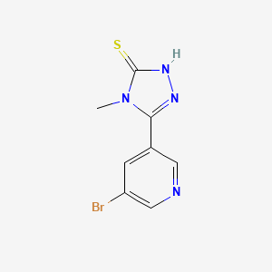 5-(5-bromopyridin-3-yl)-4-methyl-4H-1,2,4-triazole-3-thiol