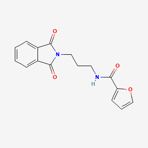 molecular formula C16H14N2O4 B4780772 N-[3-(1,3-dioxo-1,3-dihydro-2H-isoindol-2-yl)propyl]-2-furamide 