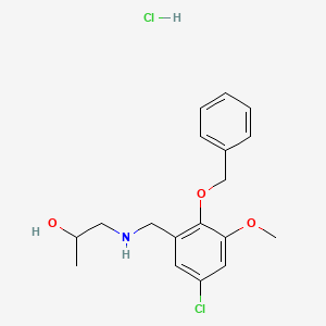 1-{[2-(benzyloxy)-5-chloro-3-methoxybenzyl]amino}propan-2-ol hydrochloride