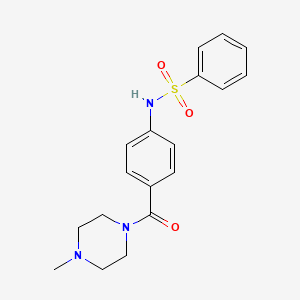 N-[4-[(4-methyl-1-piperazinyl)carbonyl]phenyl]Benzenesulfonamide