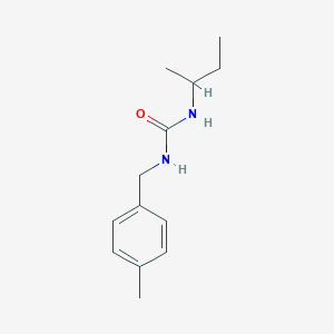 molecular formula C13H20N2O B4780948 N-(sec-butyl)-N'-(4-methylbenzyl)urea 