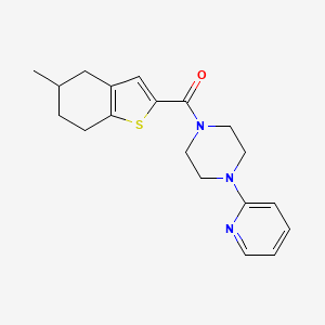 (5-METHYL-4,5,6,7-TETRAHYDRO-1-BENZOTHIOPHEN-2-YL)[4-(2-PYRIDYL)PIPERAZINO]METHANONE