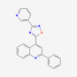 2-phenyl-4-[3-(3-pyridinyl)-1,2,4-oxadiazol-5-yl]quinoline