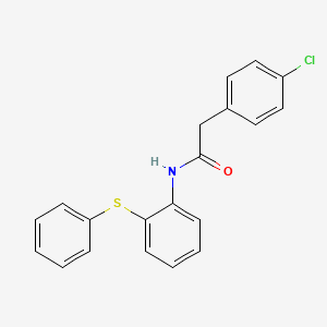 2-(4-chlorophenyl)-N-[2-(phenylsulfanyl)phenyl]acetamide