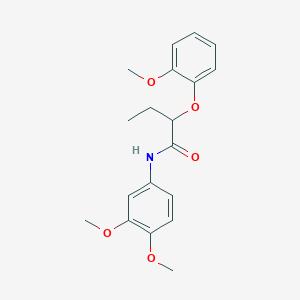 N-(3,4-dimethoxyphenyl)-2-(2-methoxyphenoxy)butanamide