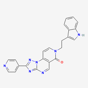 7-[2-(1H-indol-3-yl)ethyl]-2-(pyridin-4-yl)pyrido[3,4-e][1,2,4]triazolo[1,5-a]pyrimidin-6(7H)-one