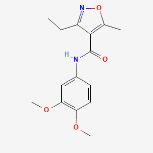 N-(3,4-dimethoxyphenyl)-3-ethyl-5-methyl-4-isoxazolecarboxamide