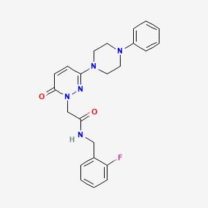 N-(2-fluorobenzyl)-2-[6-oxo-3-(4-phenylpiperazin-1-yl)pyridazin-1(6H)-yl]acetamide