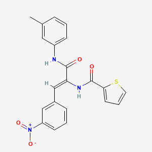 (2Z)-N-(3-METHYLPHENYL)-3-(3-NITROPHENYL)-2-[(THIOPHEN-2-YL)FORMAMIDO]PROP-2-ENAMIDE